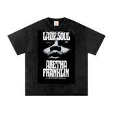 Lady Soul Aretha Franklin Vintage Acid Wash