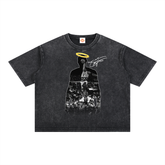 HEAVENLY MAMBA - FRONT/BACK - BOXY ACID WASHED