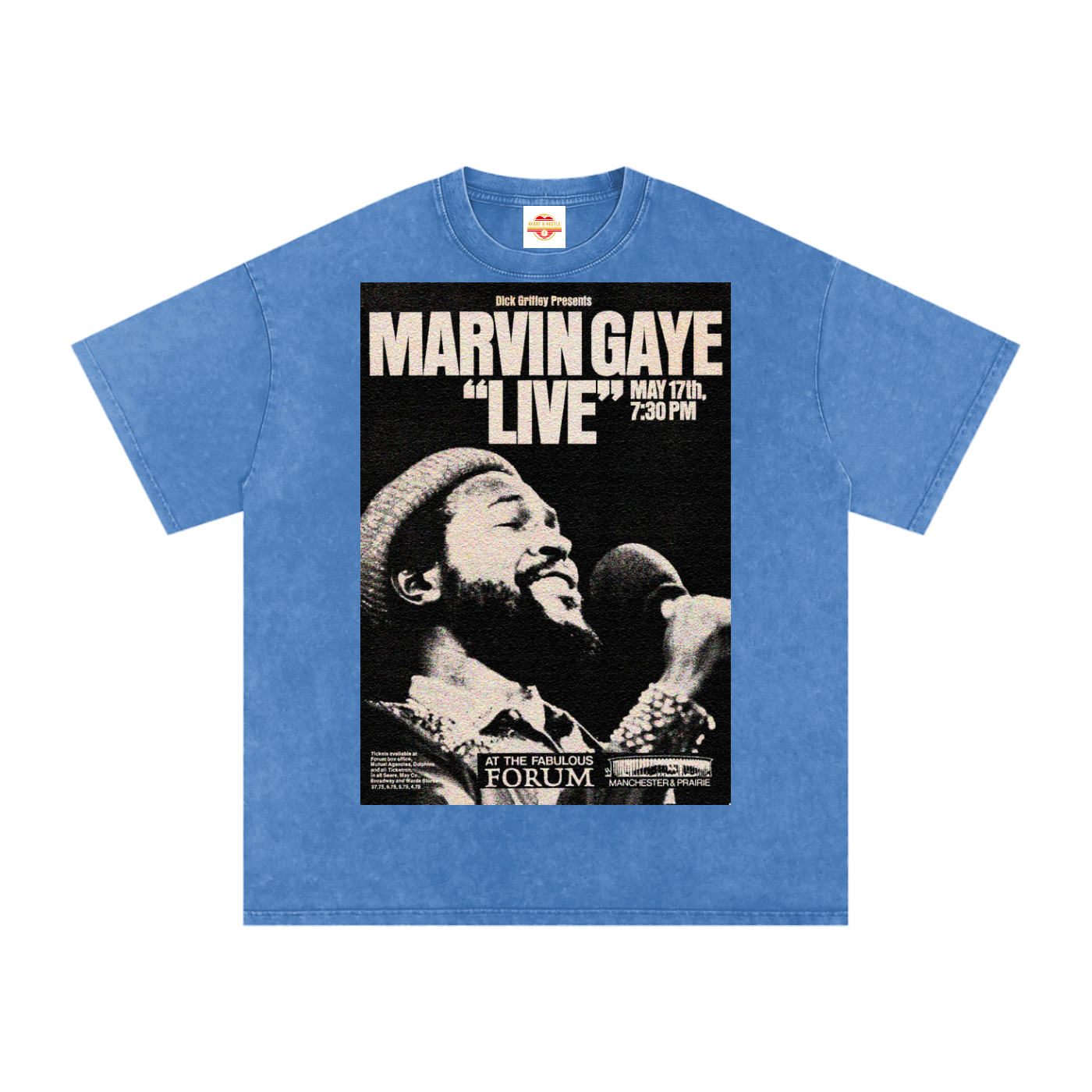 Marvin Gaye “Live at the Forum” Acid Wash