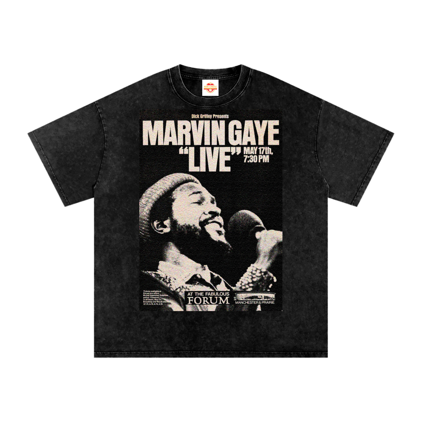 Marvin Gaye “Live at the Forum” Acid Wash
