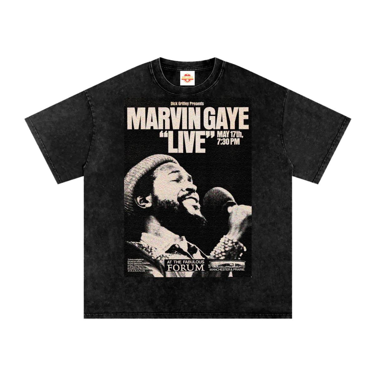 Marvin Gaye “Live at the Forum” Acid Wash