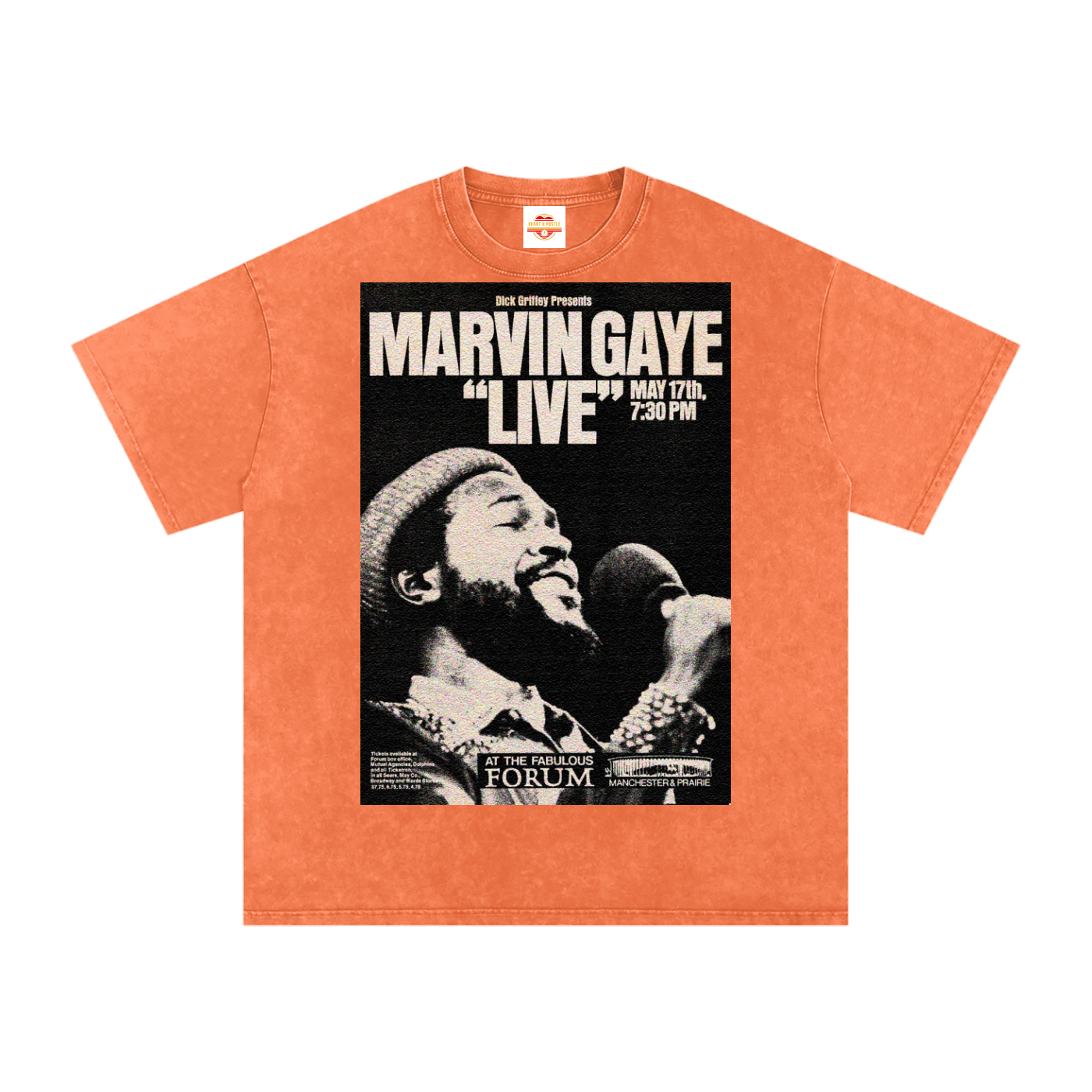 Marvin Gaye “Live at the Forum” Acid Wash