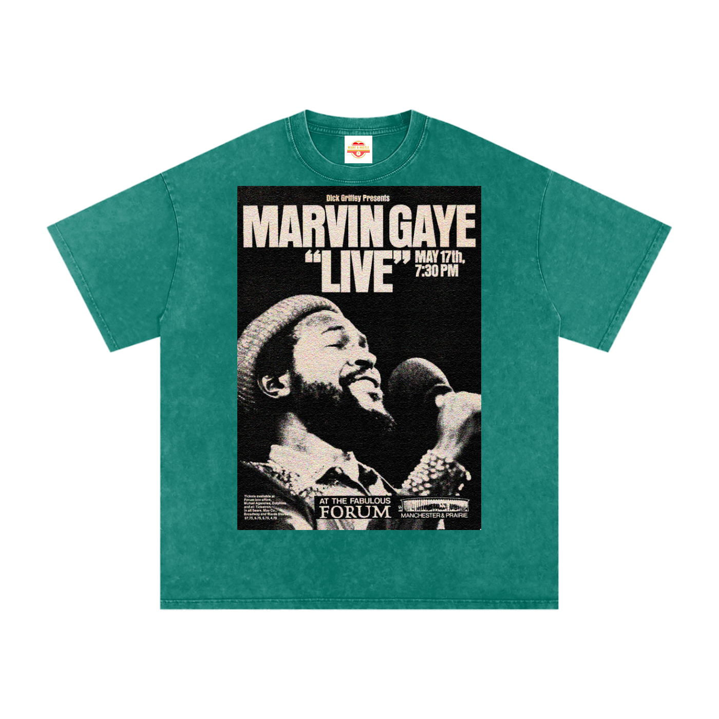 Marvin Gaye “Live at the Forum” Acid Wash
