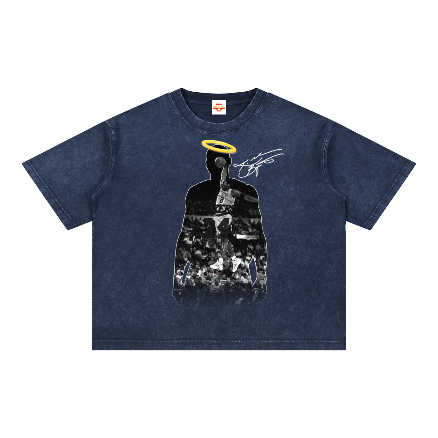 HEAVENLY MAMBA - FRONT/BACK - BOXY ACID WASHED