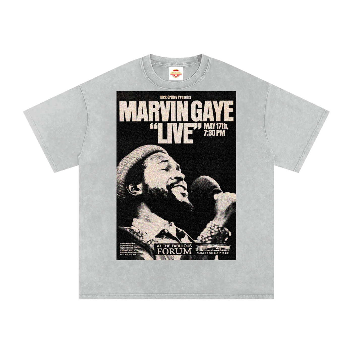 Marvin Gaye “Live at the Forum” Acid Wash