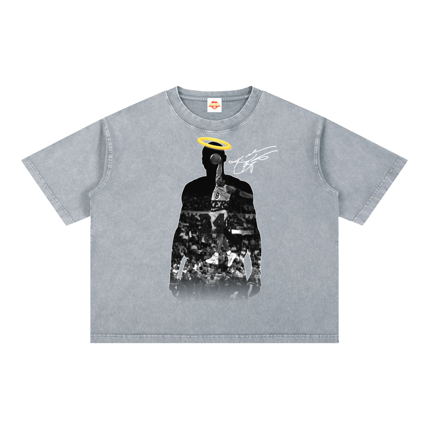 HEAVENLY MAMBA - FRONT/BACK - BOXY ACID WASHED