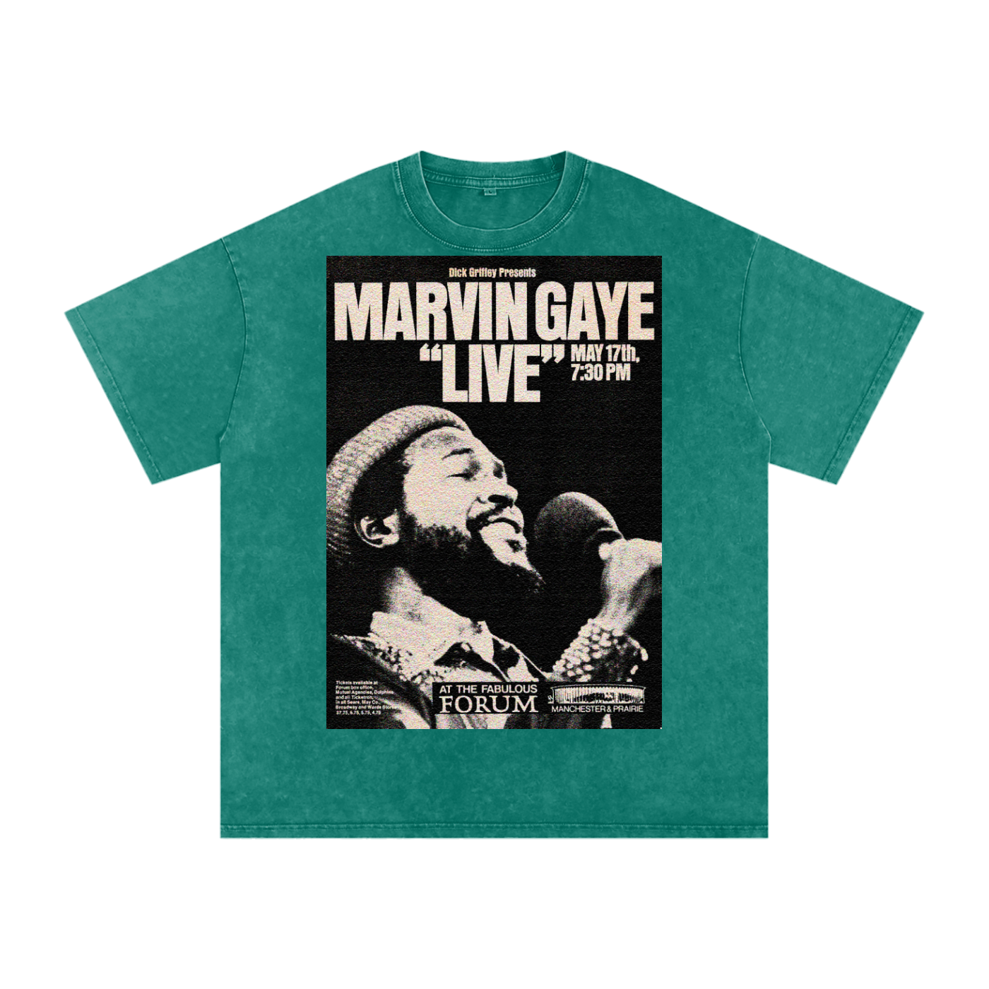 Marvin Gaye “Live at the Forum” Acid Wash